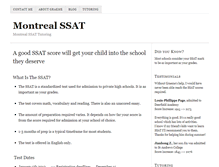 Tablet Screenshot of montrealssat.com